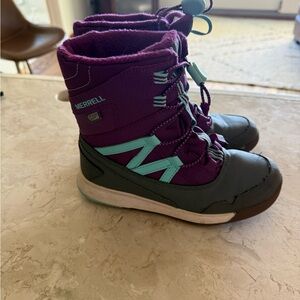 Merrell Kids' Purple and Gray Snow Boots NEW
